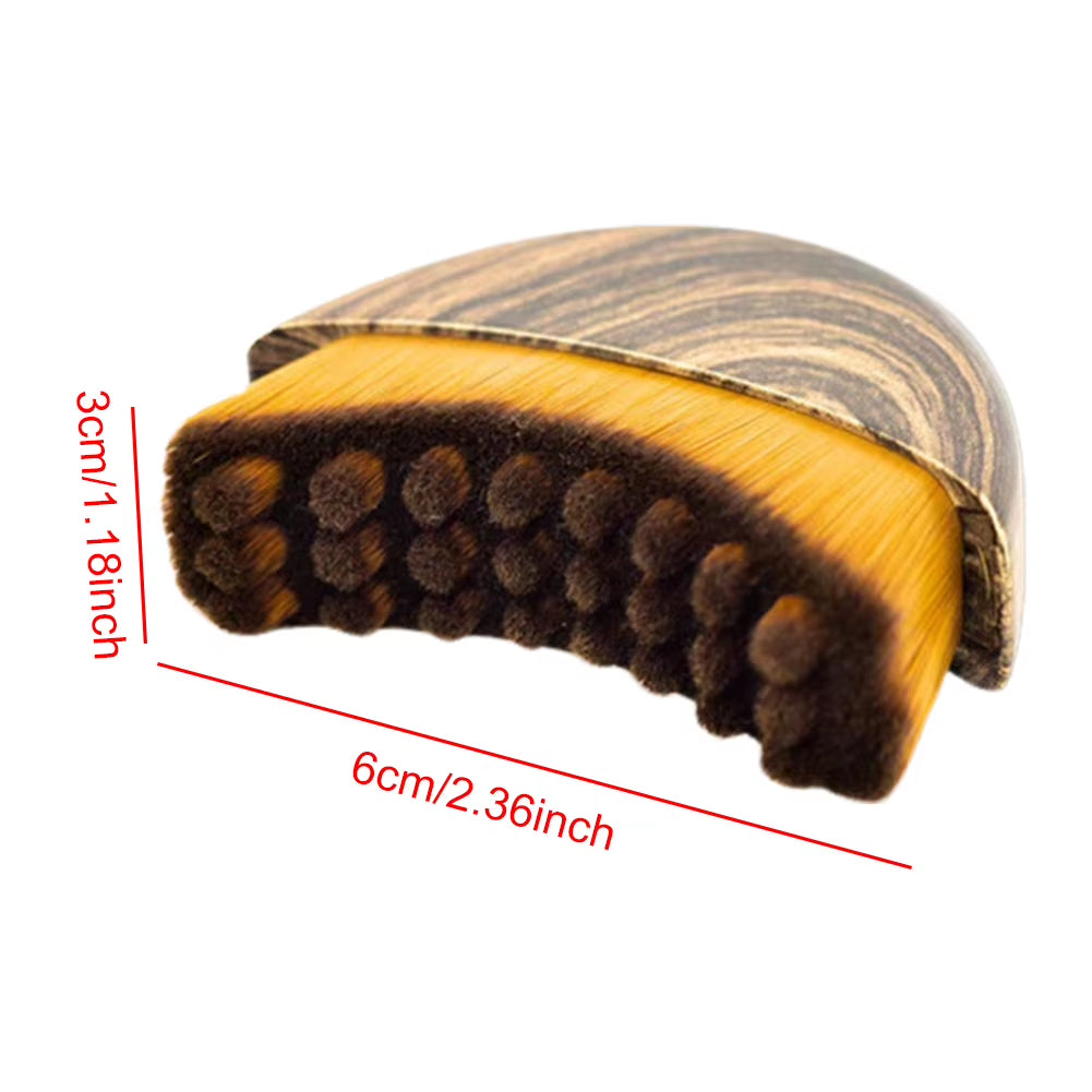 Dry Brushing Face Brush Portable Facial Lymphatic Massage Brush Soft Bristles Contoured Face Sculpting Tool for Home & Spa Use