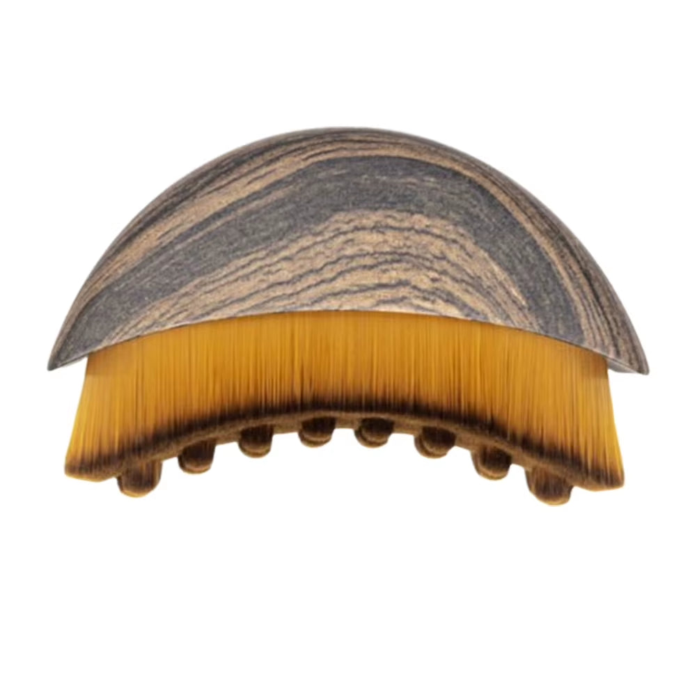 Dry Brushing Face Brush Portable Facial Lymphatic Massage Brush Soft Bristles Contoured Face Sculpting Tool for Home & Spa Use